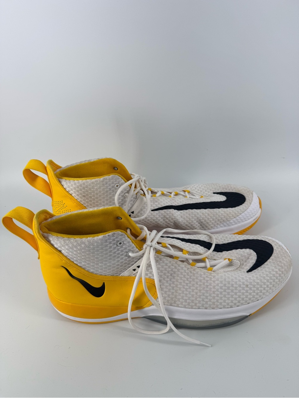 Nike Zoom Rize TB Promo Basketball Shoes Size 22 CN9502-103 White Gold Big Tall